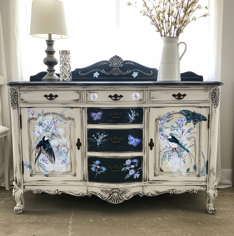Hokus Pokus Transfer - Oiseau Blue