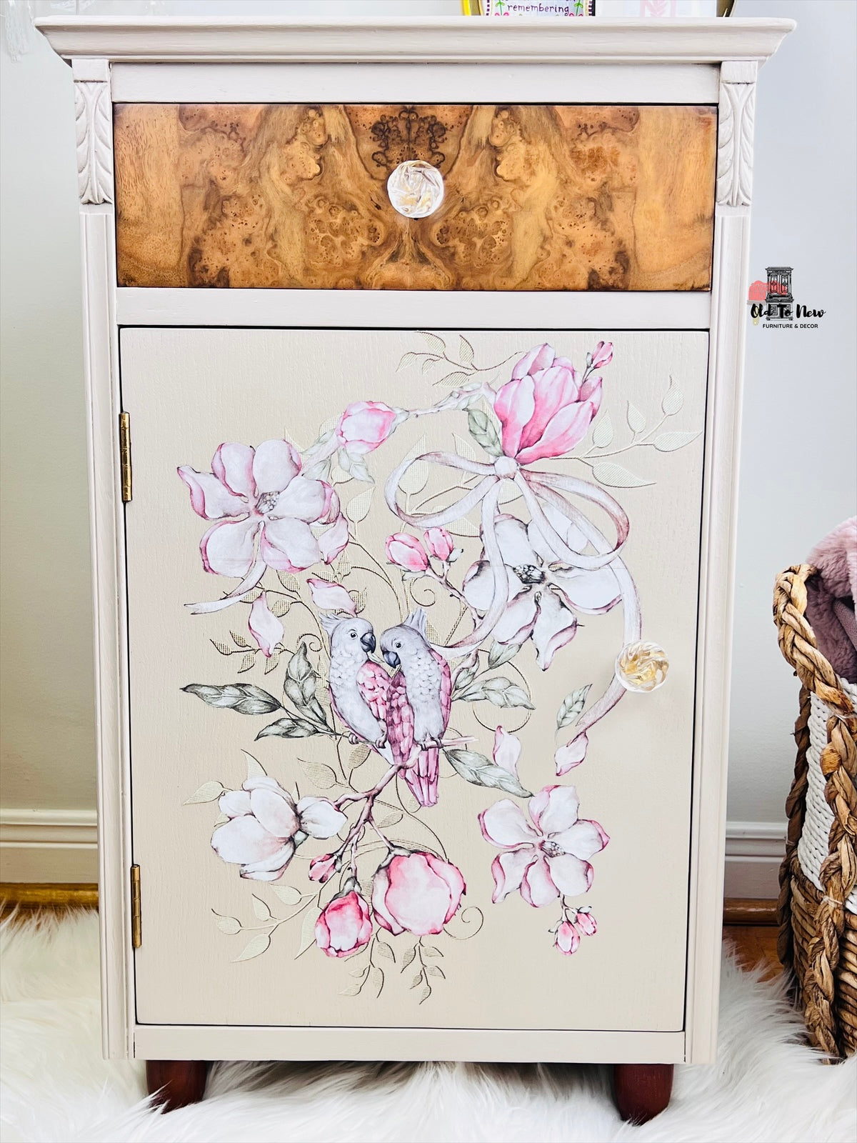 Beautiful Accent Cabinet with Storage Shelves & Drawer.