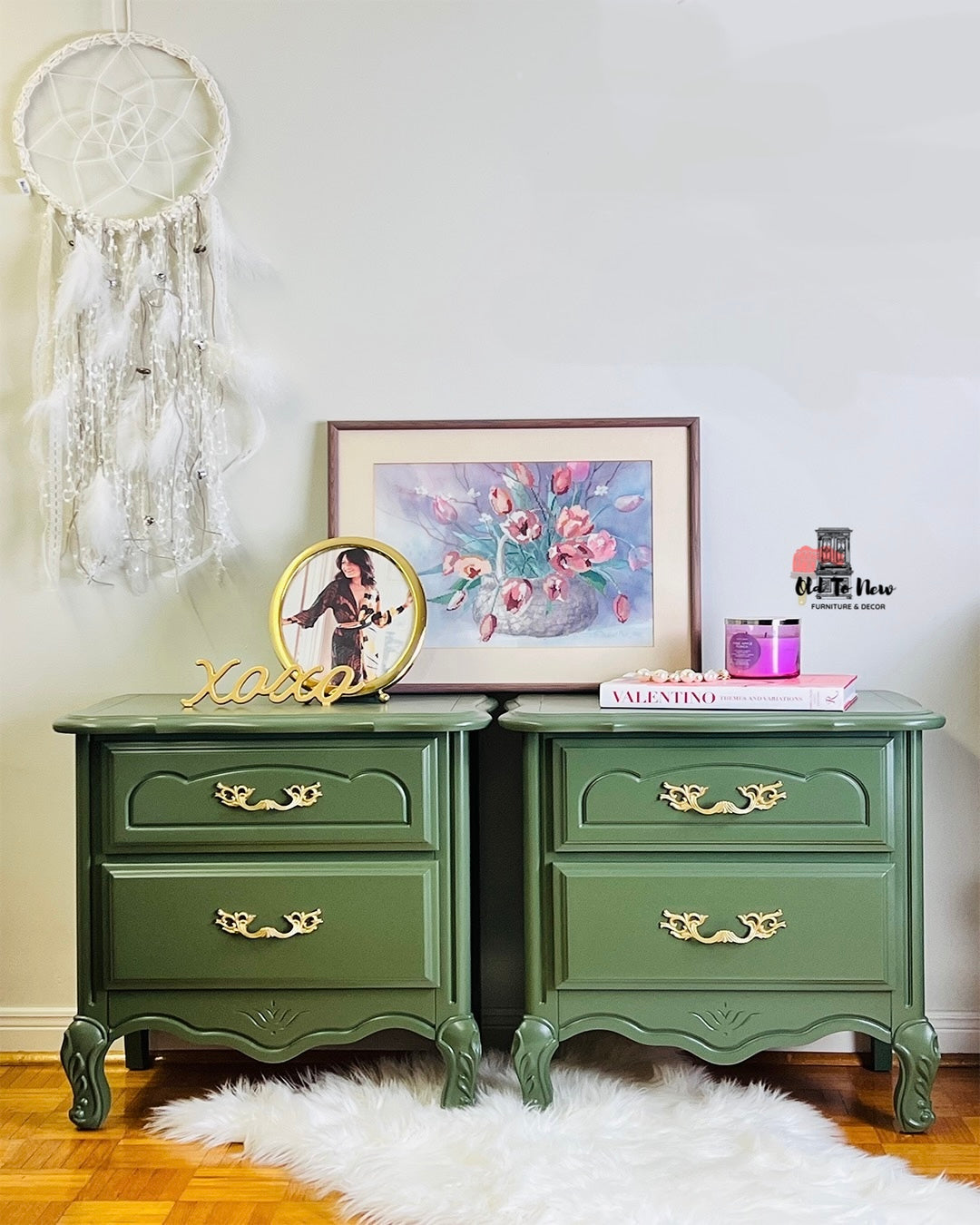 Unfinished French Provincial End Tables, Choose Paint Color and Customize These Tables.