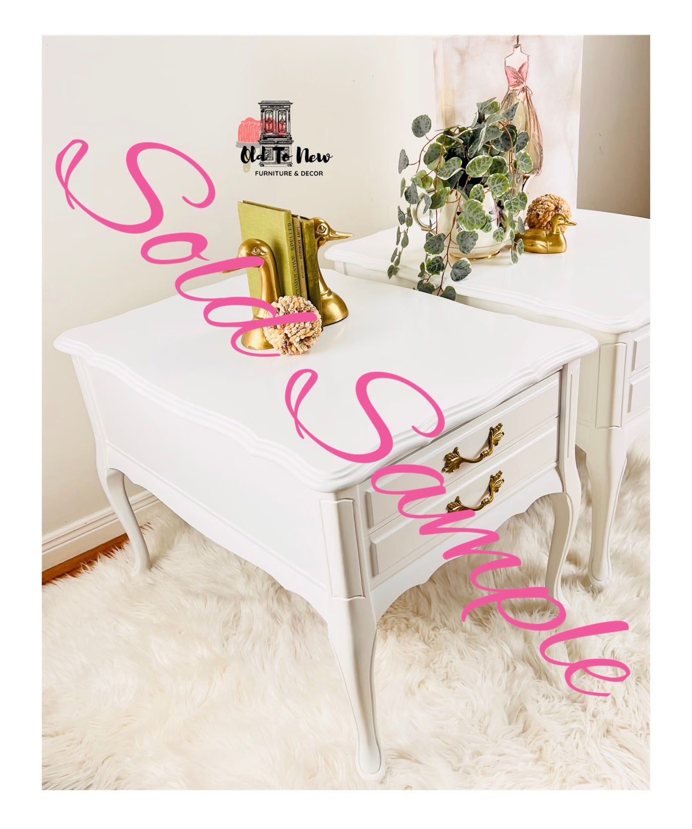 Unfinished French Provincial End Tables; Choose Your Paint Color and Customize These Wood End Tables.