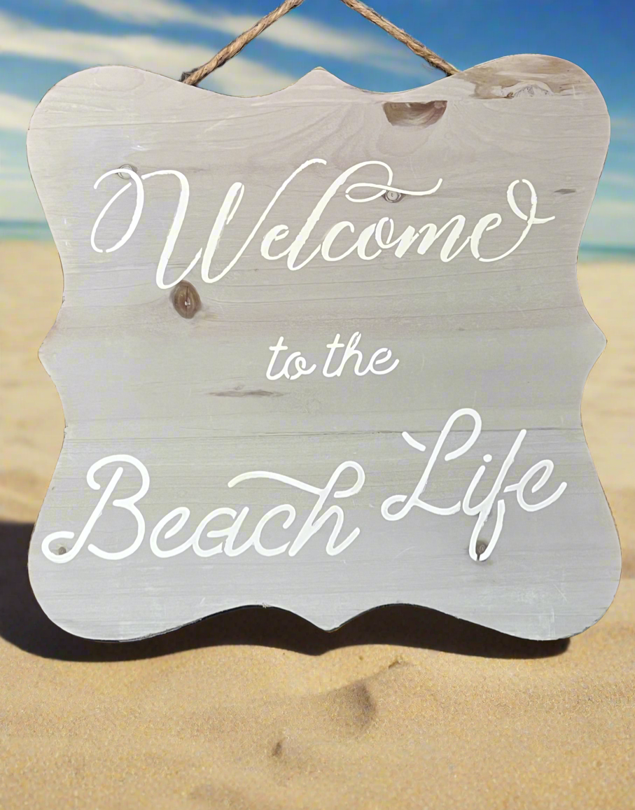 Beach life sign