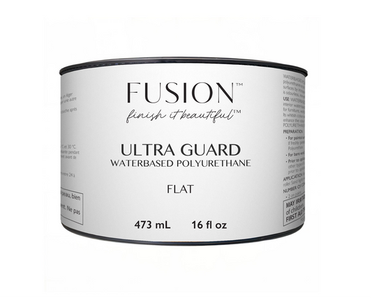Ultra Guard Waterbased Polyurethane Flat Finish 473 ml. Fusion Mineral Paint, Old to New Furniture & Decor.
