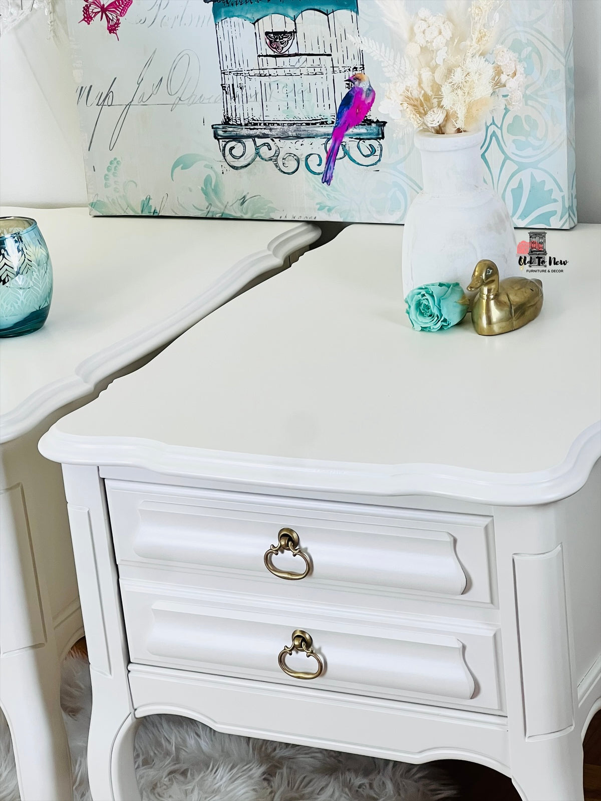 White French Provincial End Tables; Old to New Furniture & Decor