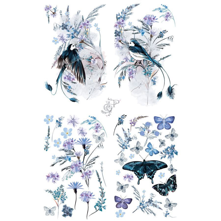 Hokus Pokus Transfer - Oiseau Blue