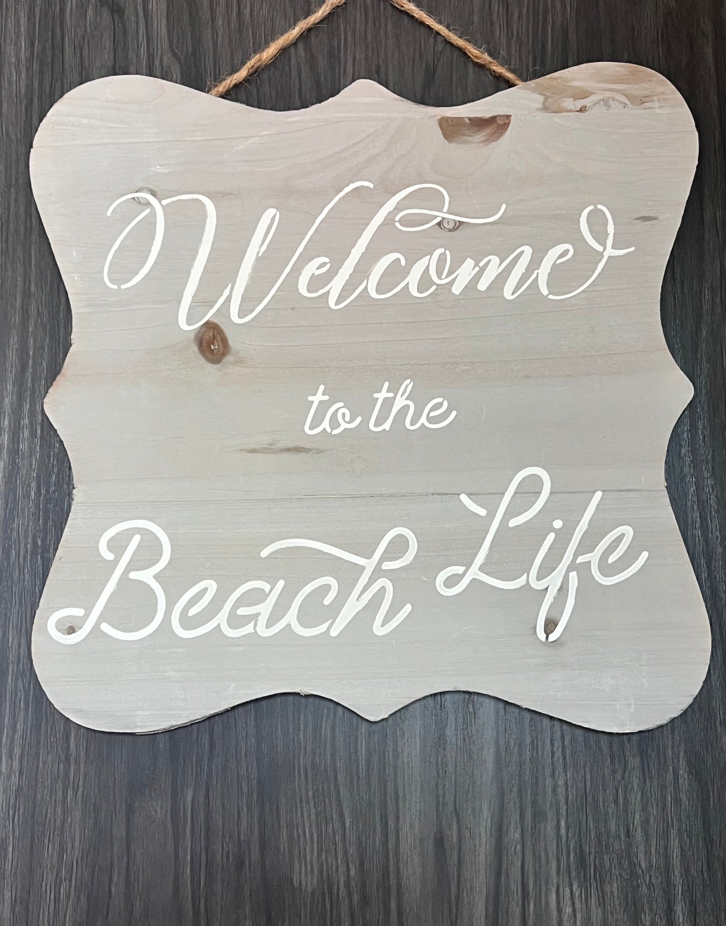 Beach life sign