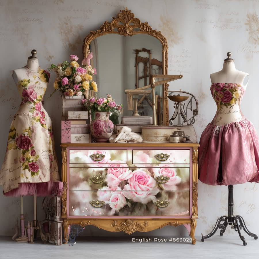 Hokus Pokus; English Rose Decor-Weave Decoupage