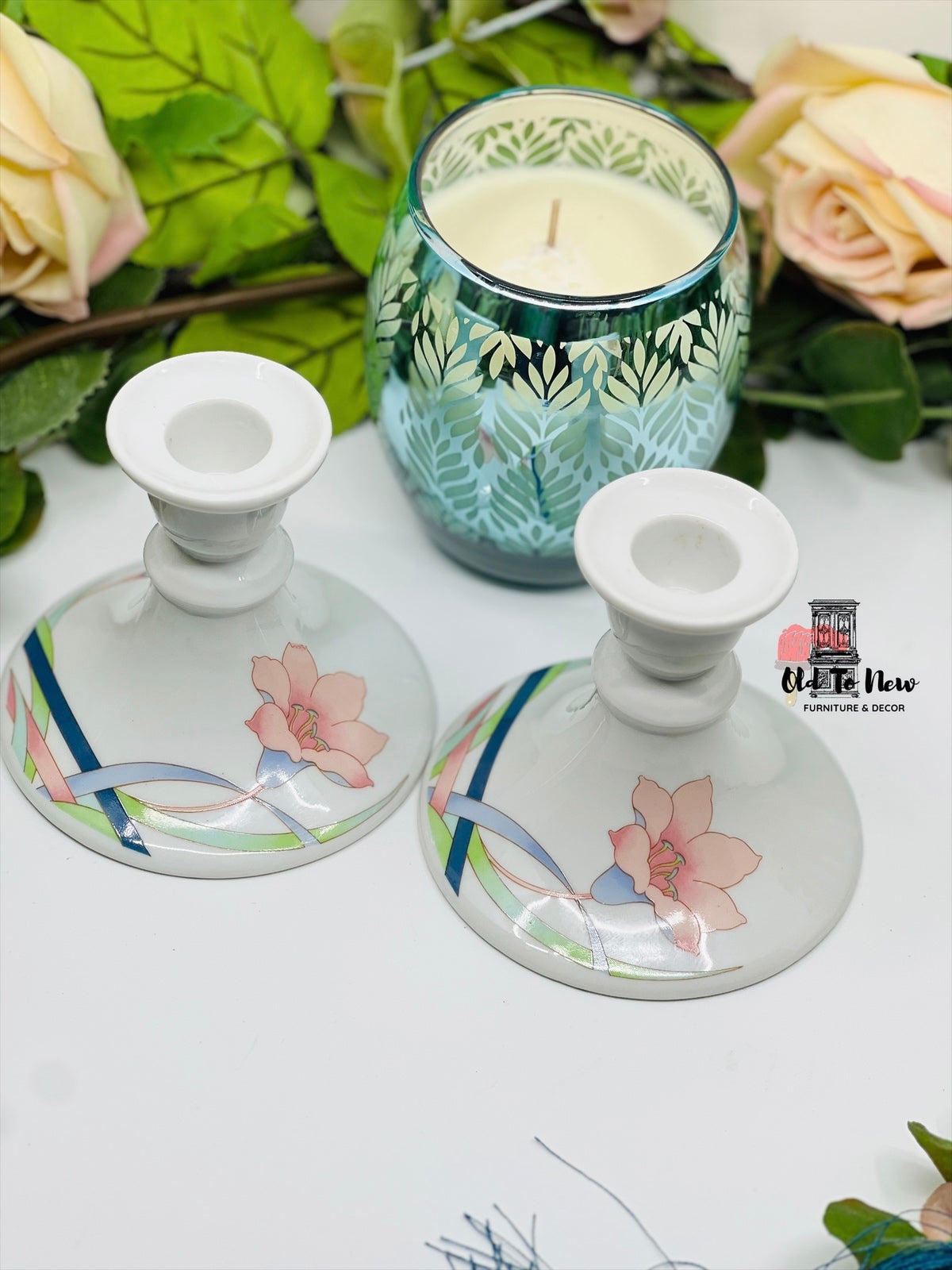 Vintage Candle Holder; Old to New Furniture & Decor