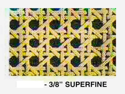 3/8" Superfine Octagon Open Weave; Rattan Cane Webbing - Old to New Furniture & Decor