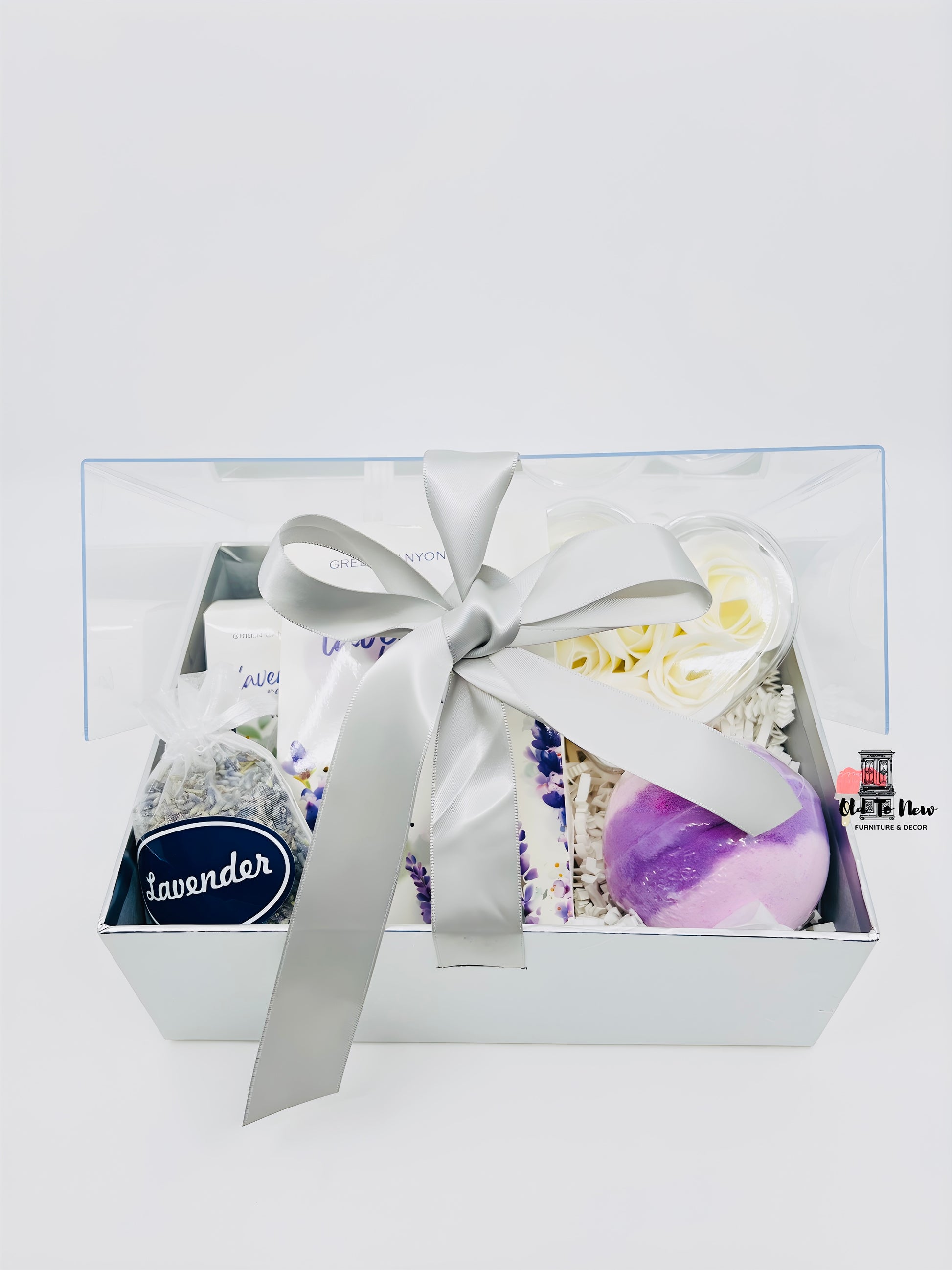 Lavender Spa Gift Set, Housewarmig Gift, Birthday Gift,  Mothers Day Gift, Hostess Gift, A gift for her, Old to New Furniture & Decor