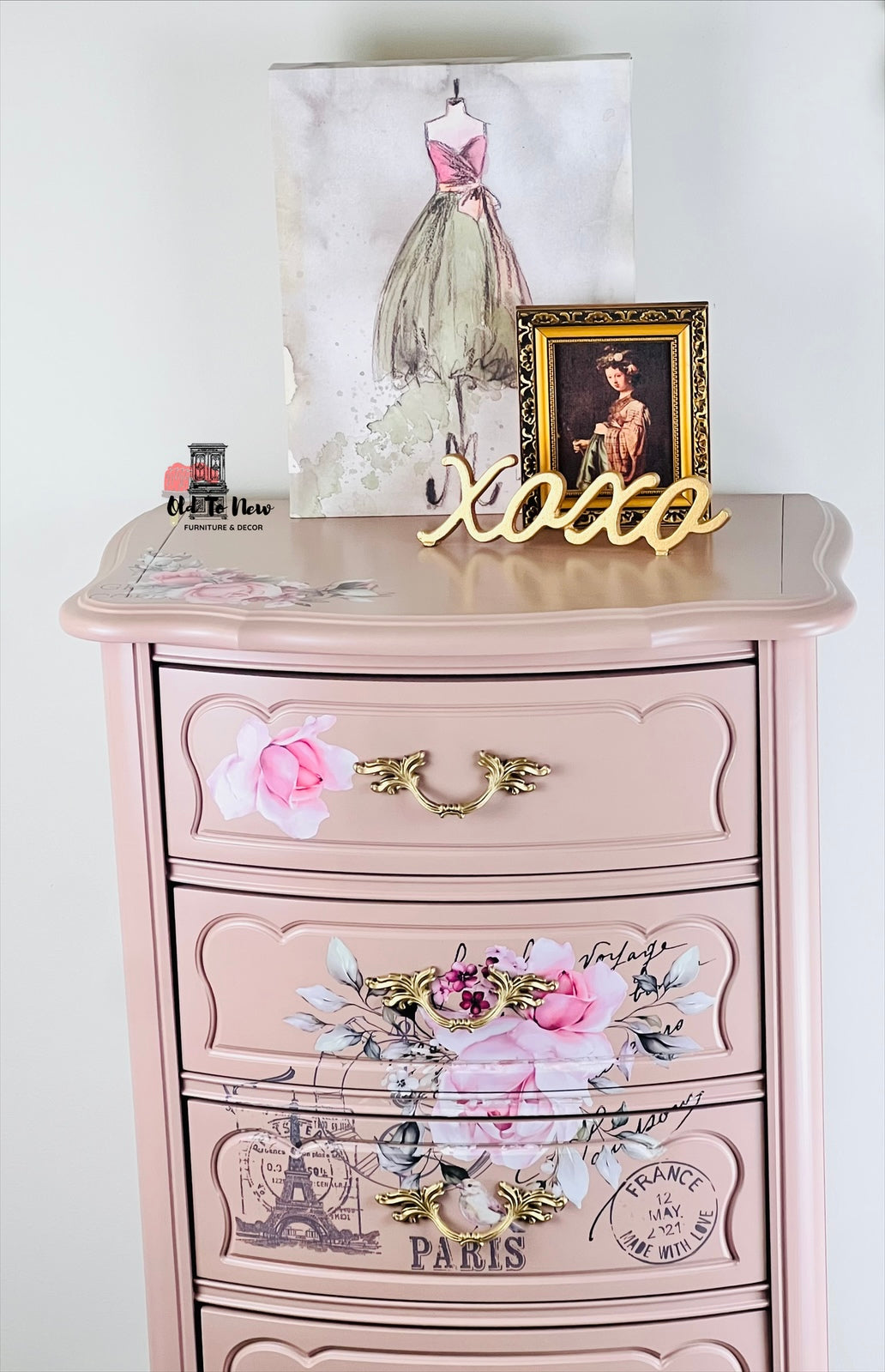 French Provincial Lingerie Dresser; Choose A Paint Color and Customize This Lingerie Chest.