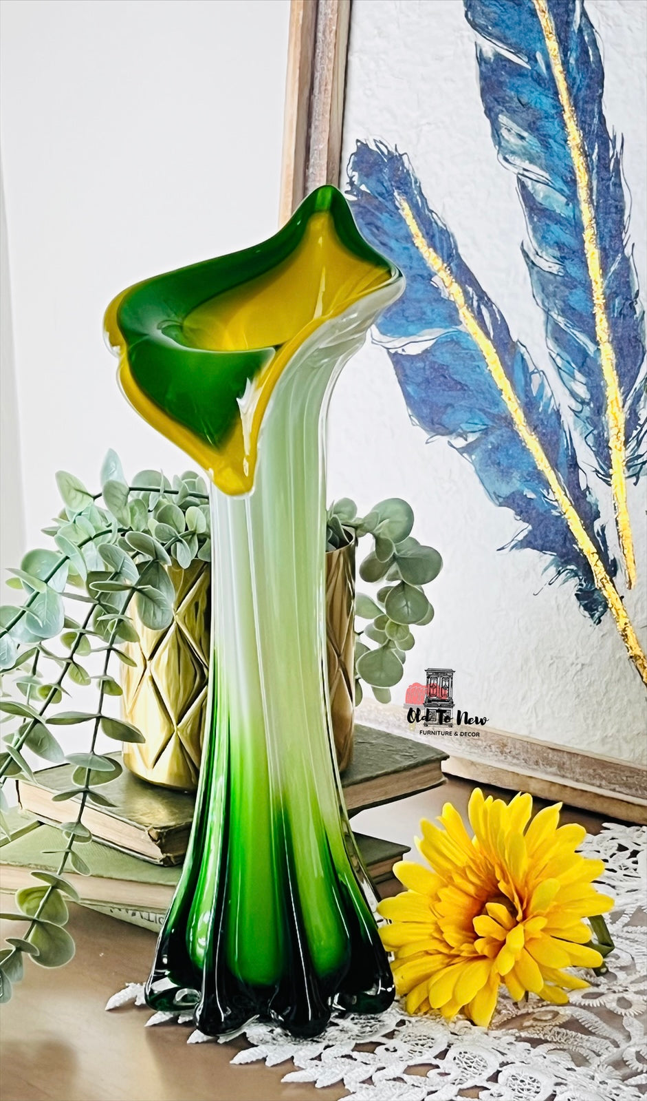 Retro one of a kind art deco Murano glass art. Old to new furniture & Decor, Mississauga- Ontario, Canada.