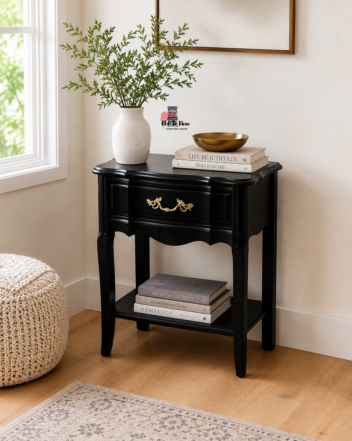 Unfinished French Provincial End Table Select A Paint Color and Customize This Table