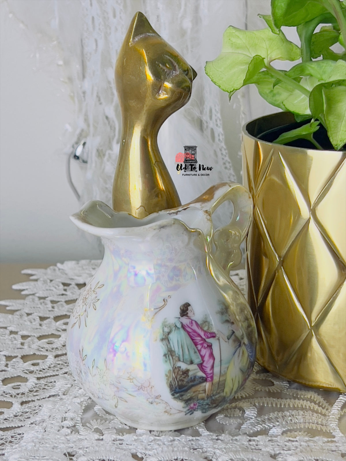 Lefton china Lusterware Japan Courting Couple, Old to New Furniture & Decor, Toronto Canada
