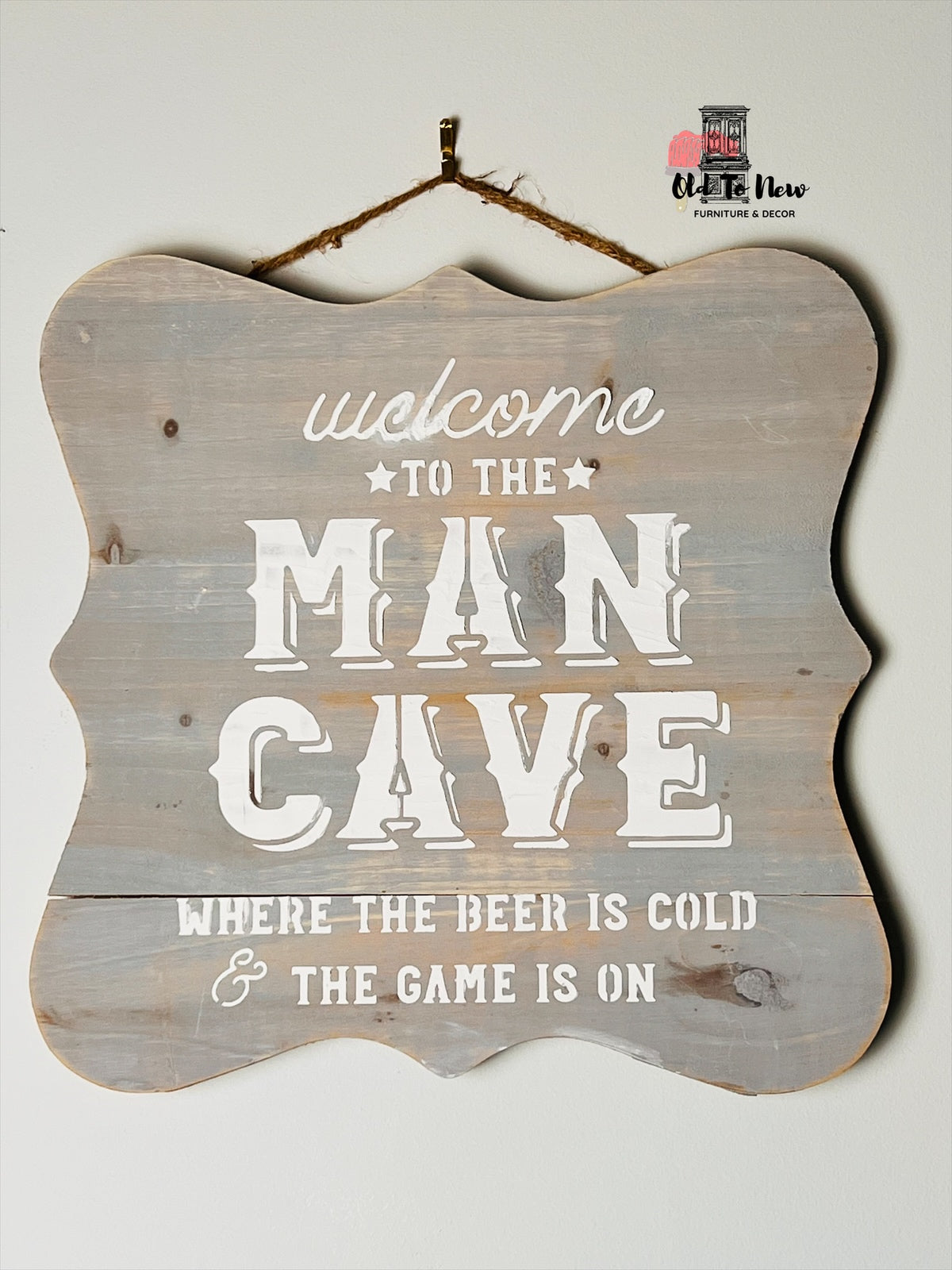Man Cave Woden Wall Hanging Home Decor, Cottage Decor, Garage Decor, Fathers Day, Christmas Gift