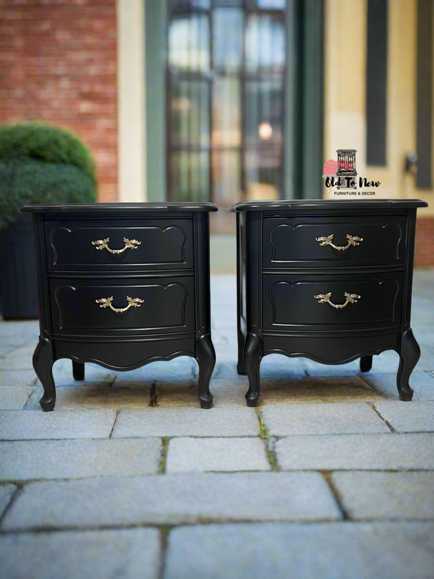 Unfinished Antique French Provincial End Tables; Choose Your Color and Customize These End Tables