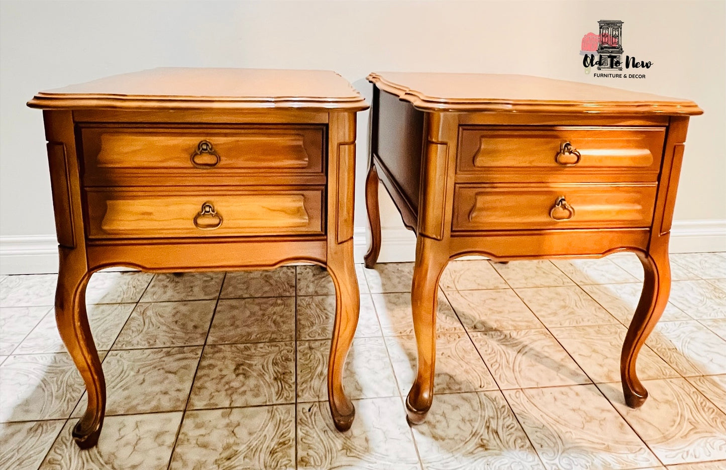 Unfinished French Provincial End Tables; Choose Your Paint Color and Customize These Wood End Tables.
