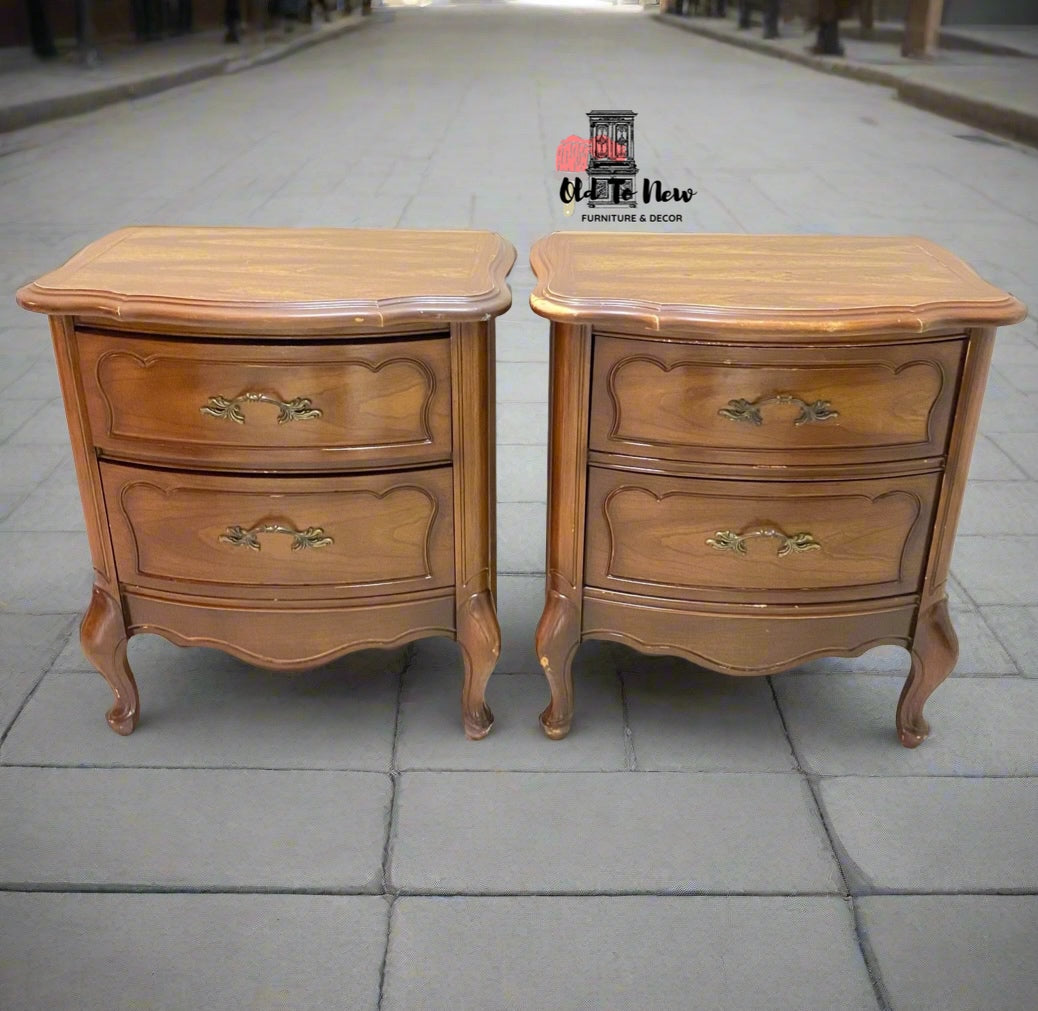 Unfinished Antique French Provincial End Tables; Choose Your Color and Customize These End Tables