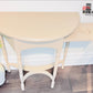 Half Moon Accent Table; Painted with Algonquin Fusion Mineral Paint