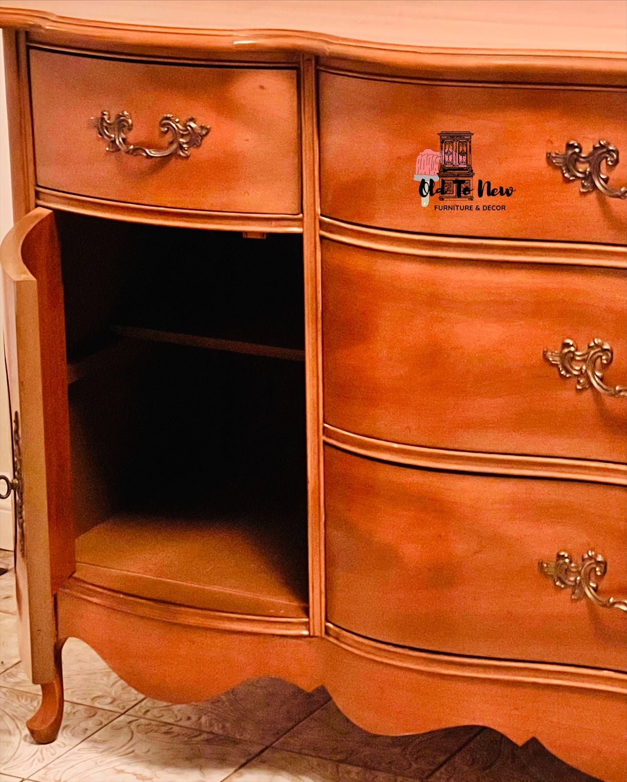 Stunning Large Sideboard Available, French Provincial Style; Choose A Paint Color and Customize This Sideboard