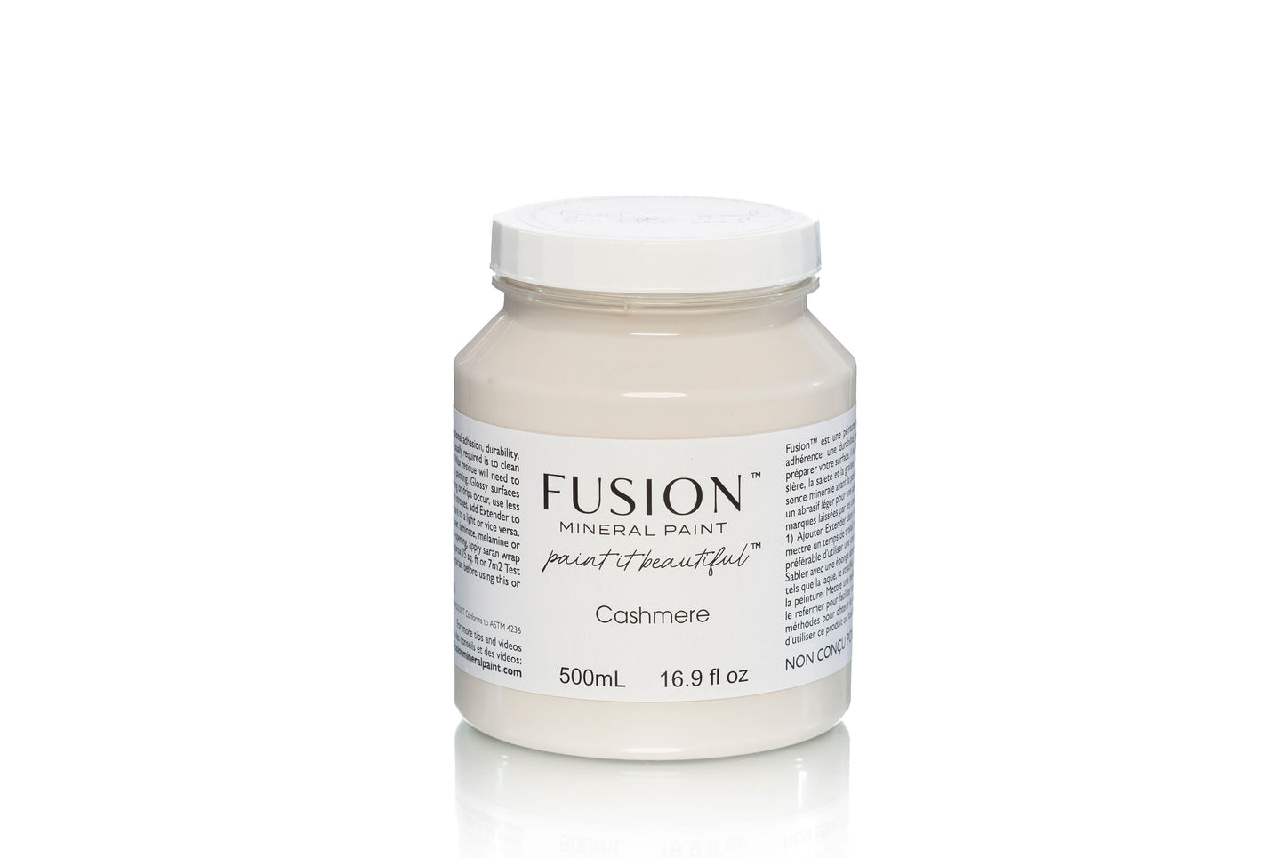 Cashmere Fusion Mineral Paint, Creamy Neutral Color| 500ml Pint Size