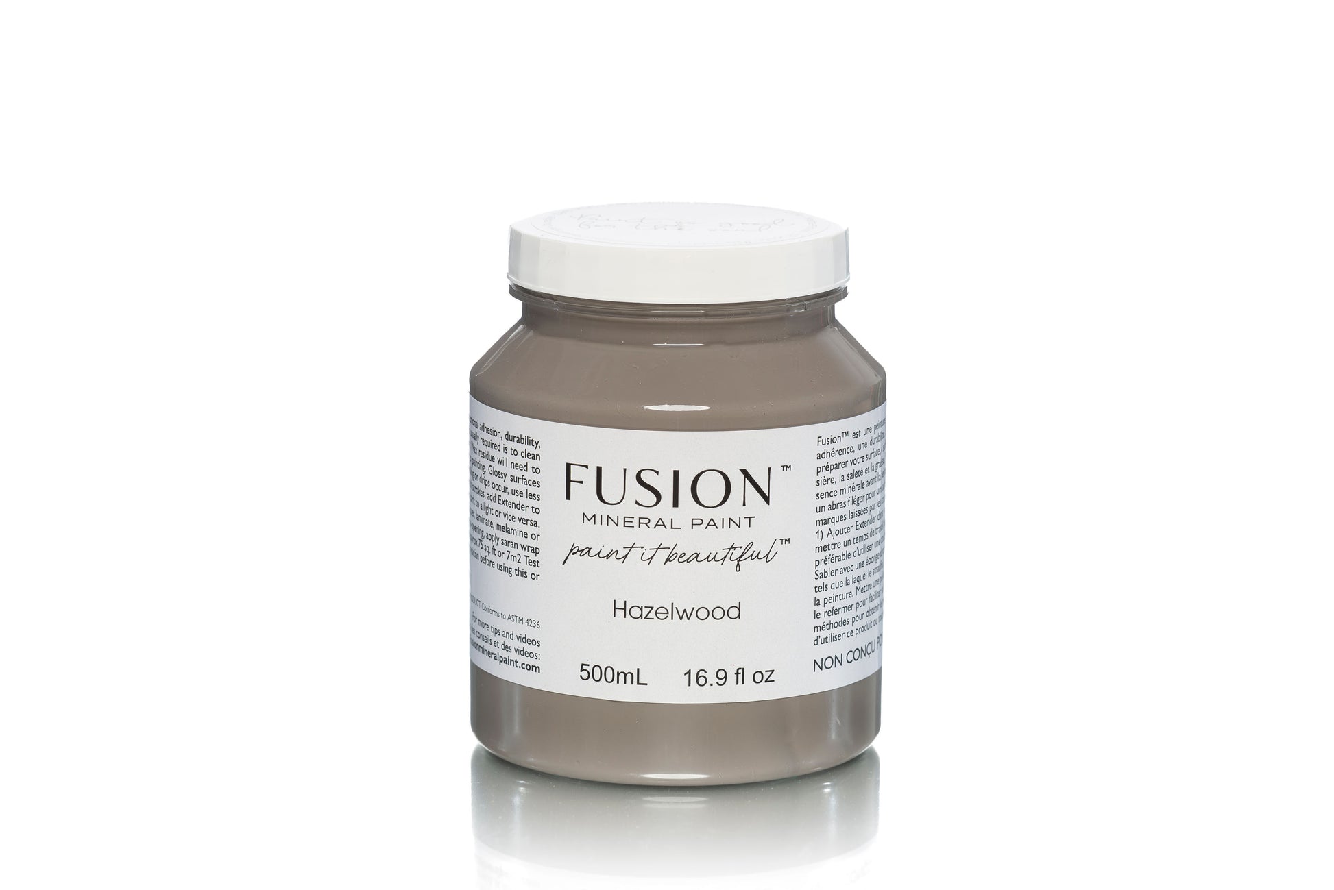 Hazelwood Fusion Mineral Paint, Deep Grey Paint Color| 500ml Pint Size