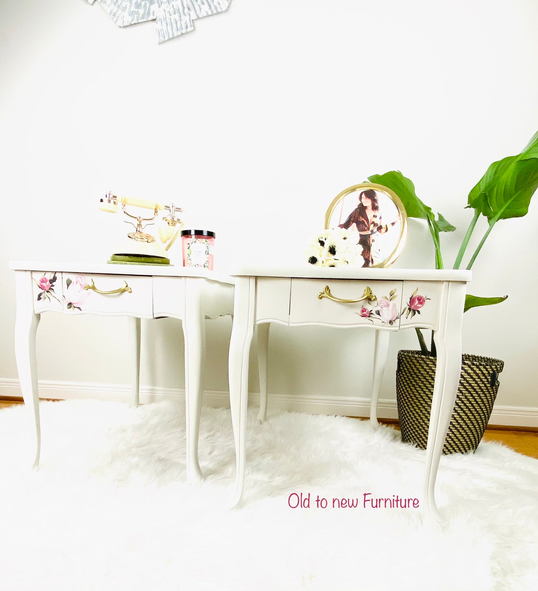 Hokus Pokus Transfer on Bedside Tables at oldtonewfurniture.ca