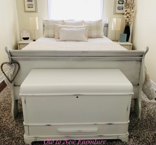 Custom Refinished Mediterranean Jacobean Sideboard Painted With Fusion Mineral Paint