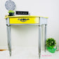 Stunning Yellow and Grey Bombay Accent Entry Table 