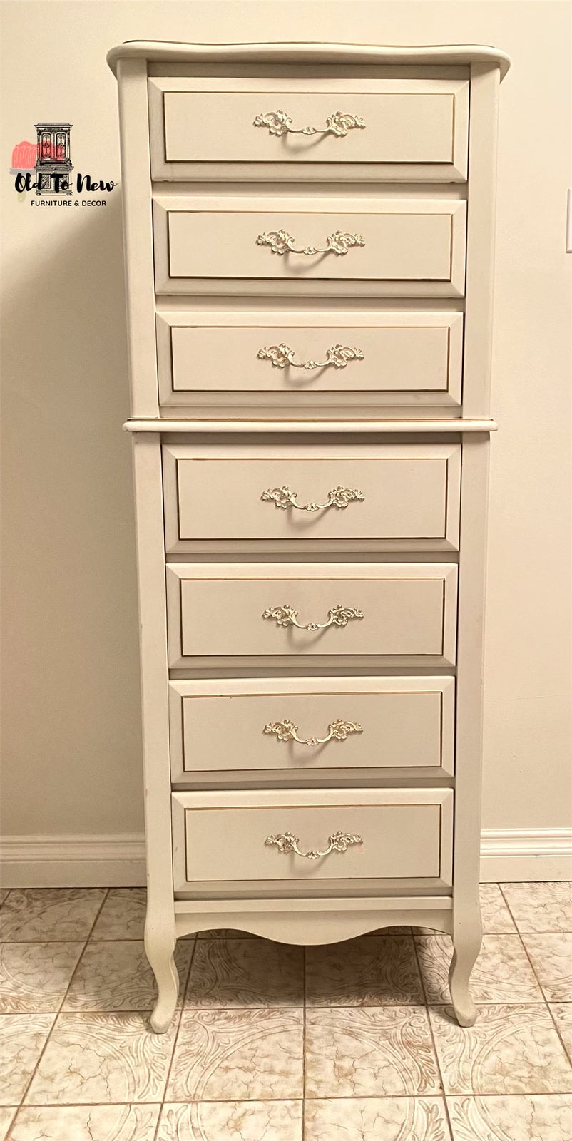 Exquisite Baronet French Provincial Lingerie Armoire Now Available; Choose Paint Color and Customize This Lingerie Chest.