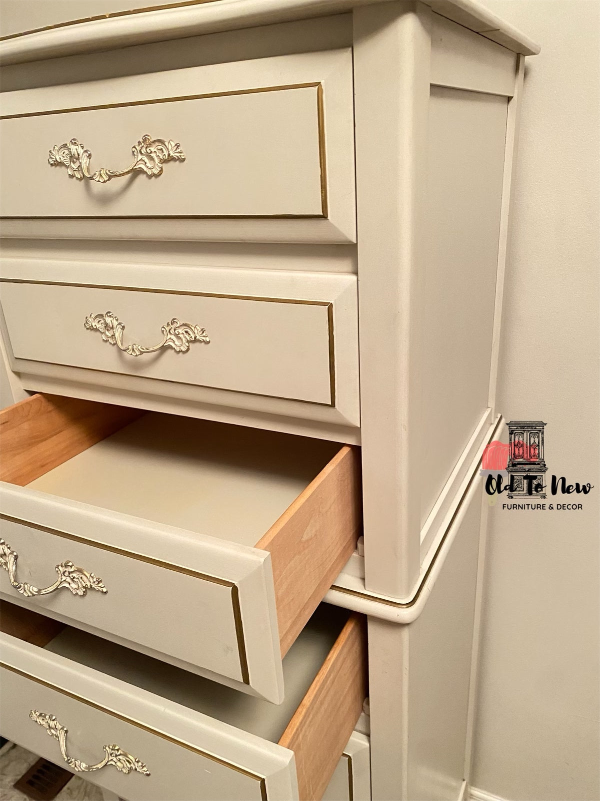 Exquisite Baronet French Provincial Lingerie Armoire Now Available; Choose Paint Color and Customize This Lingerie Chest.