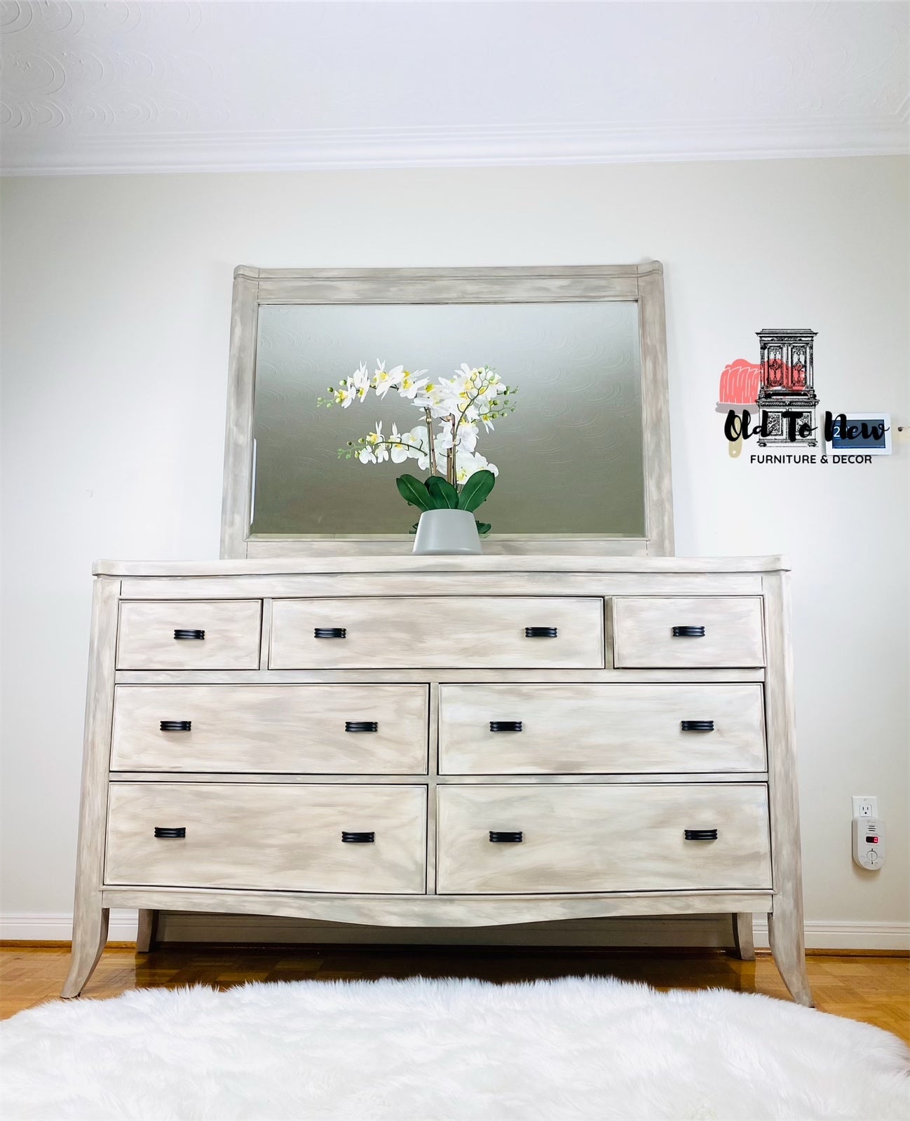 Gorgeous Refinished Modern Farmhouse Bedroom Set Painted With Annie Sloan Chalk Paint