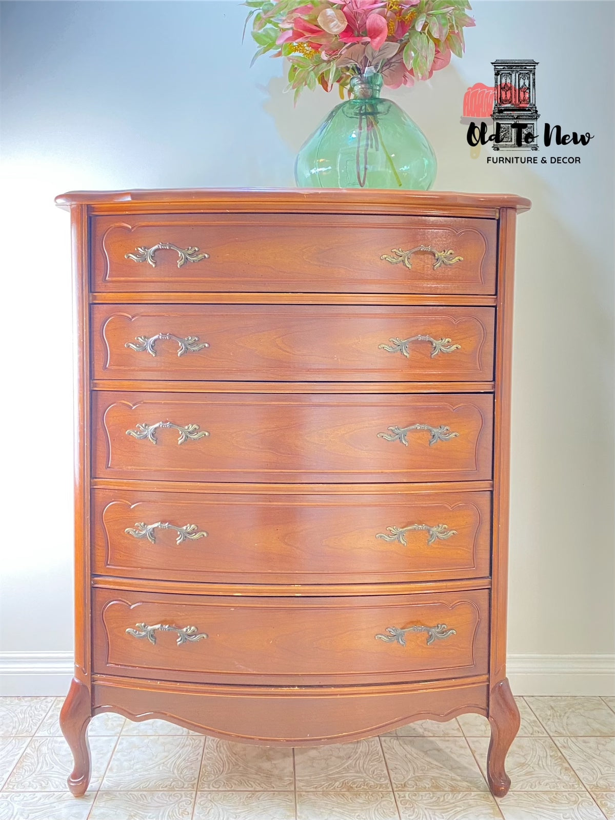 Gorgeous Antique French Provincial Dresser Armoire; Choose Your Color and Customize This Dresser.