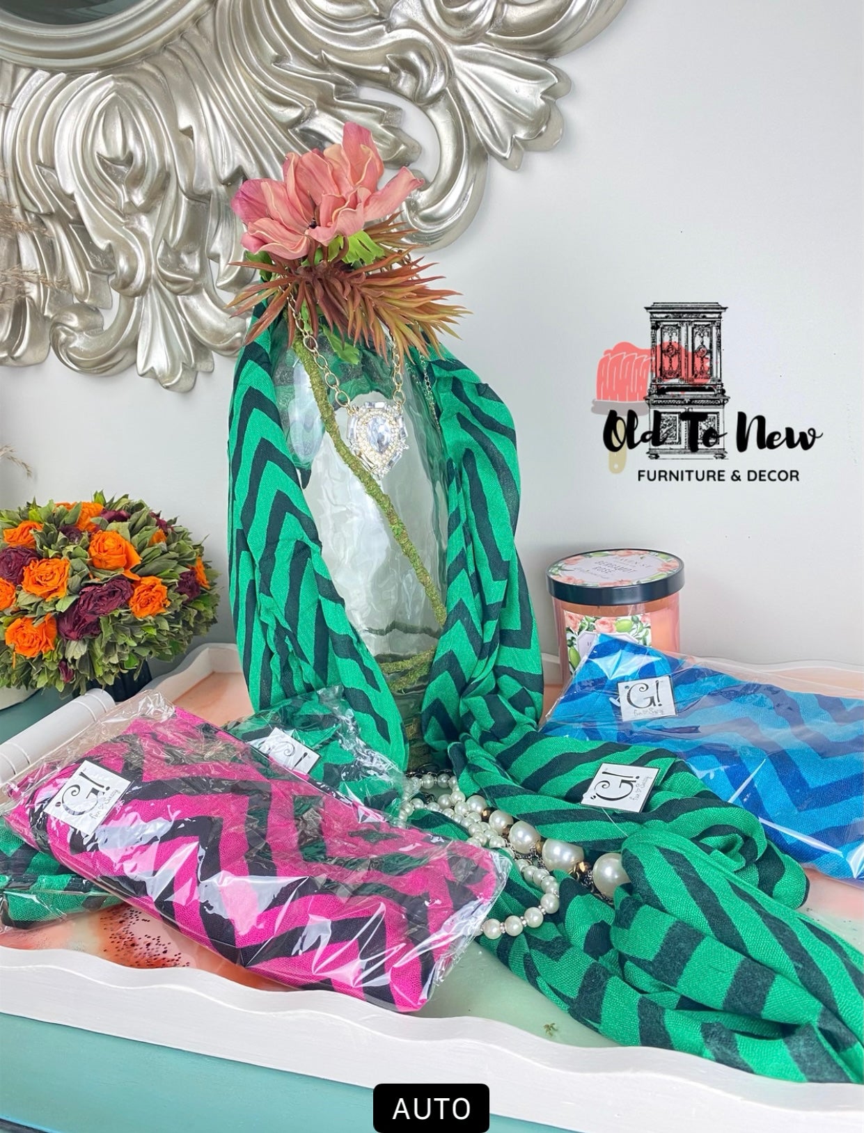 Chevron Scarf; Zigzag Pink and Black Infinity Scarf; Just In Time For Fall & Winter