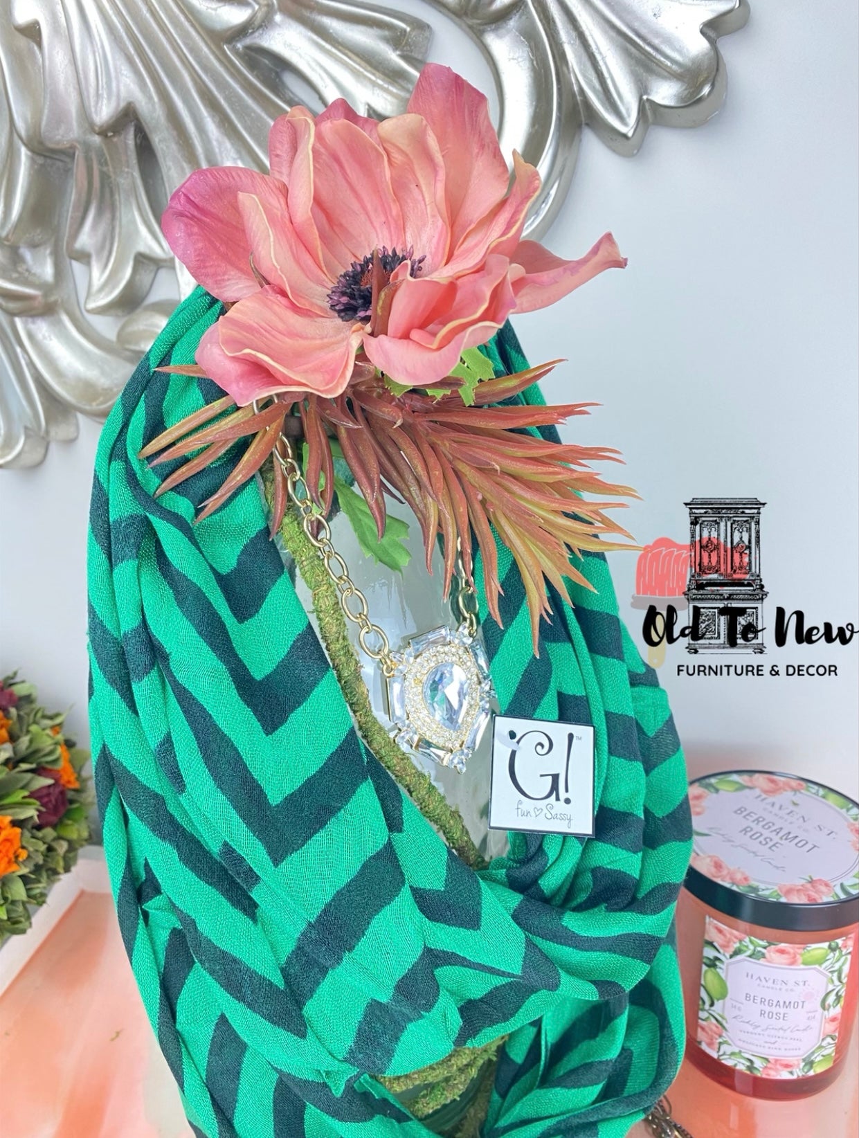 Ultra Soft Infinity Scarf, Chevron Print