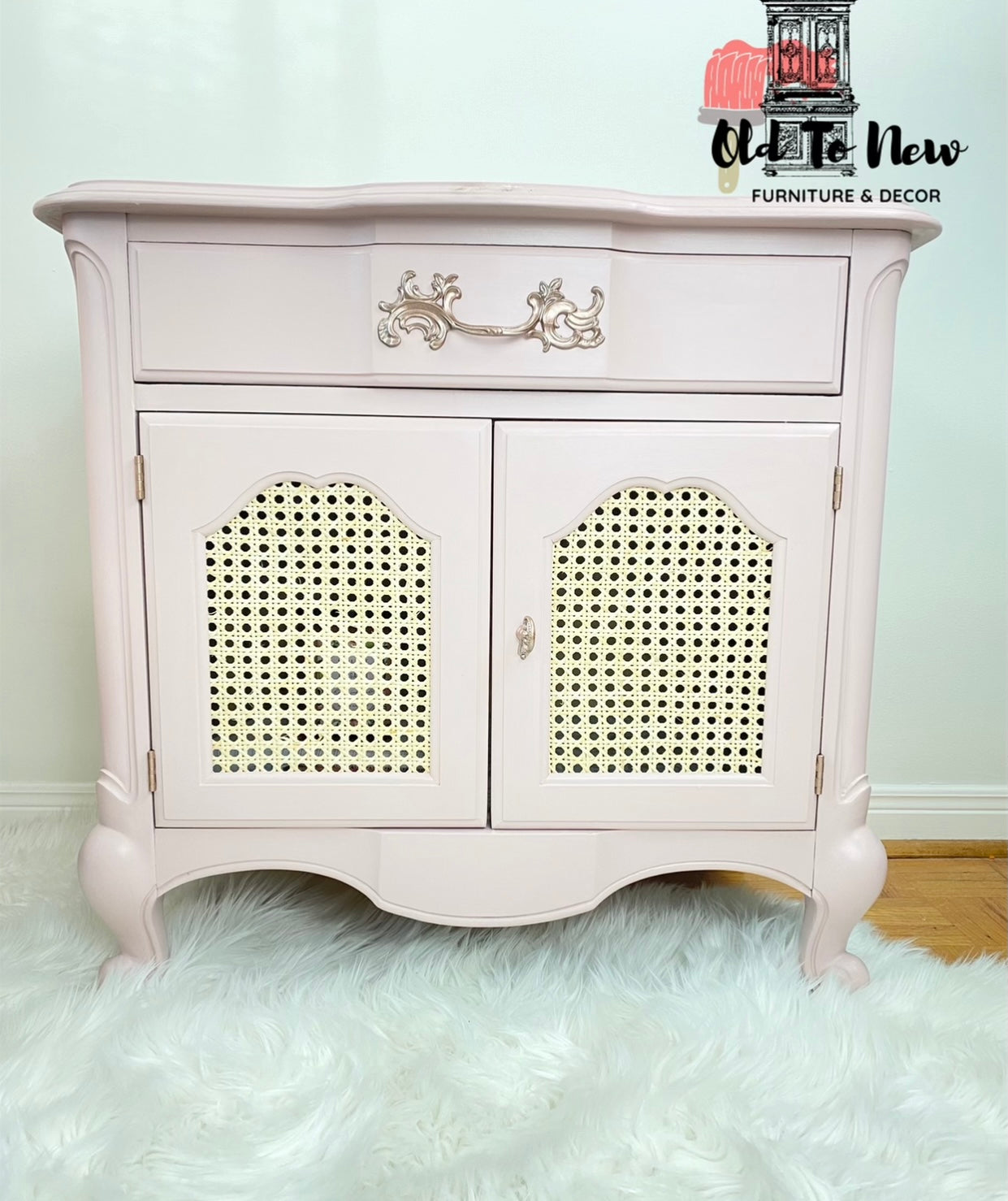 Painted Furniture With Pre-woven Rattan Cane Webbing