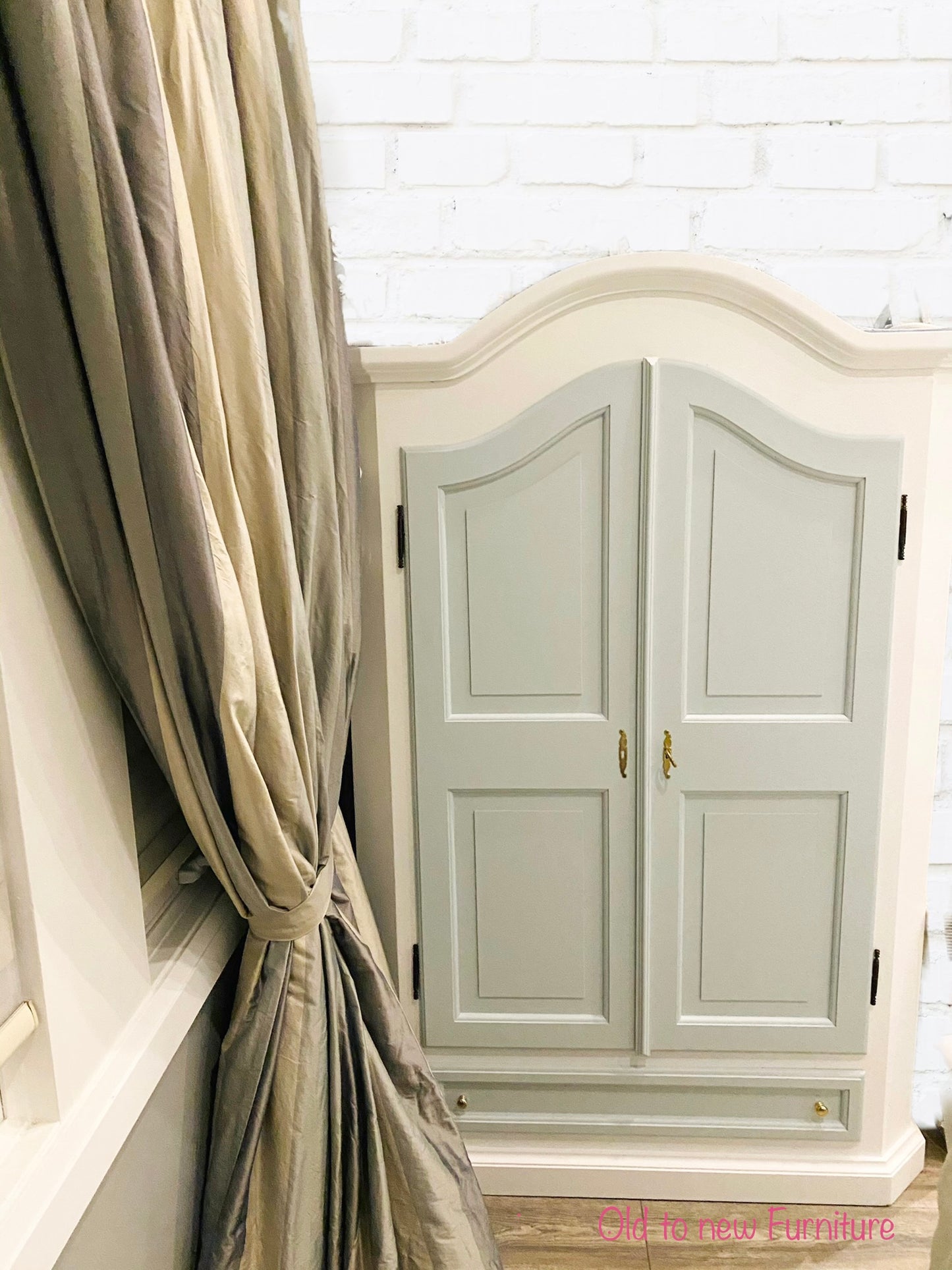 Custom Refinished Armoire Painted with Fusion Mineral Paint