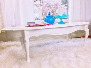Deilcraft French Provincial Coffee Table Painted White