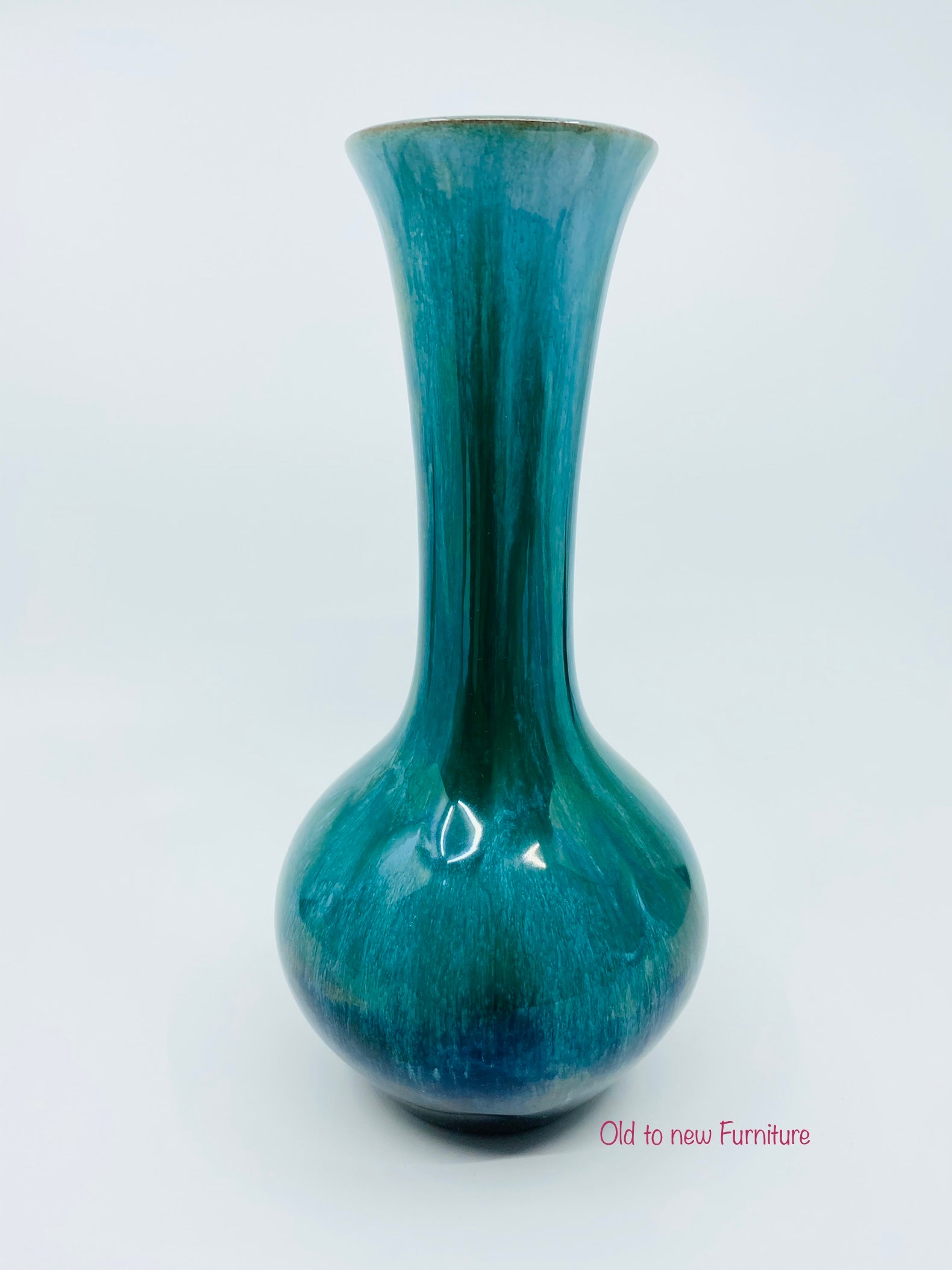 Buy Blue Pottery Shades of Glazed Bud Vase – Old to New Furniture