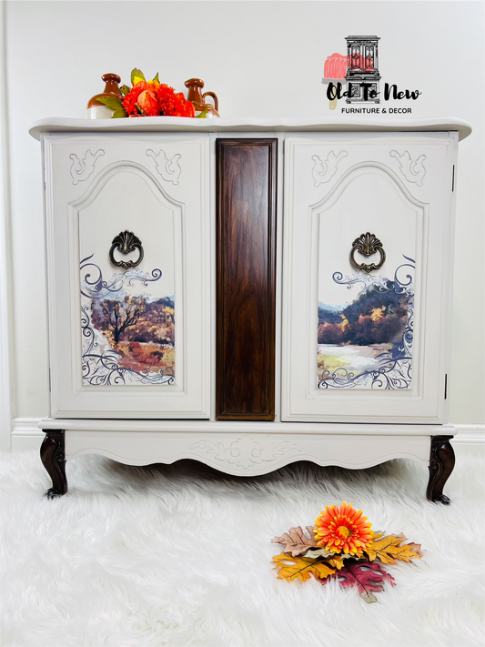 Gorgeous French Provincial Cabinet Sideboard Painted Beige with Annie Sloan Chalk Paint