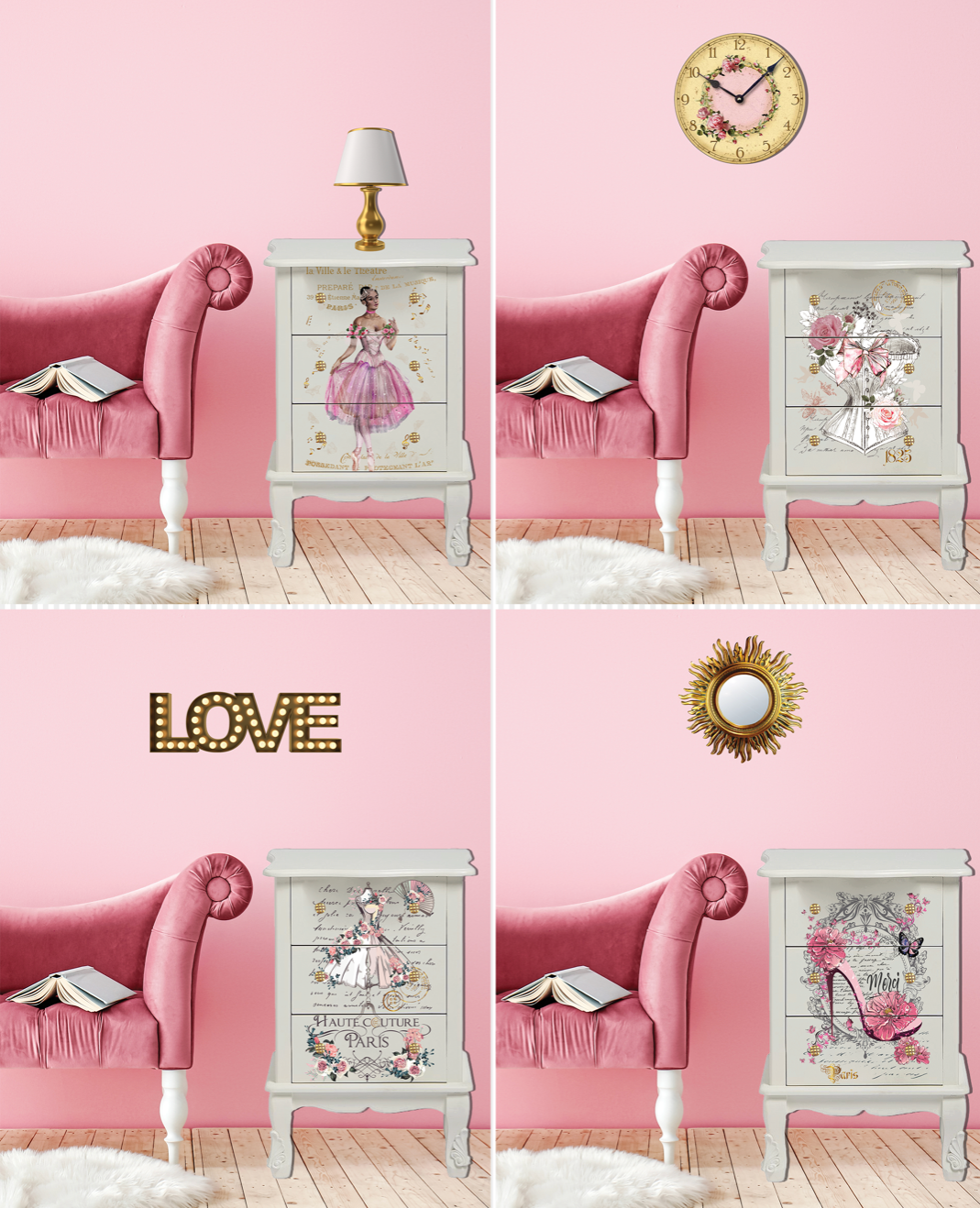 Hokus Pokus Image Transfer | La Chaussure Gold , Old to New Furniture