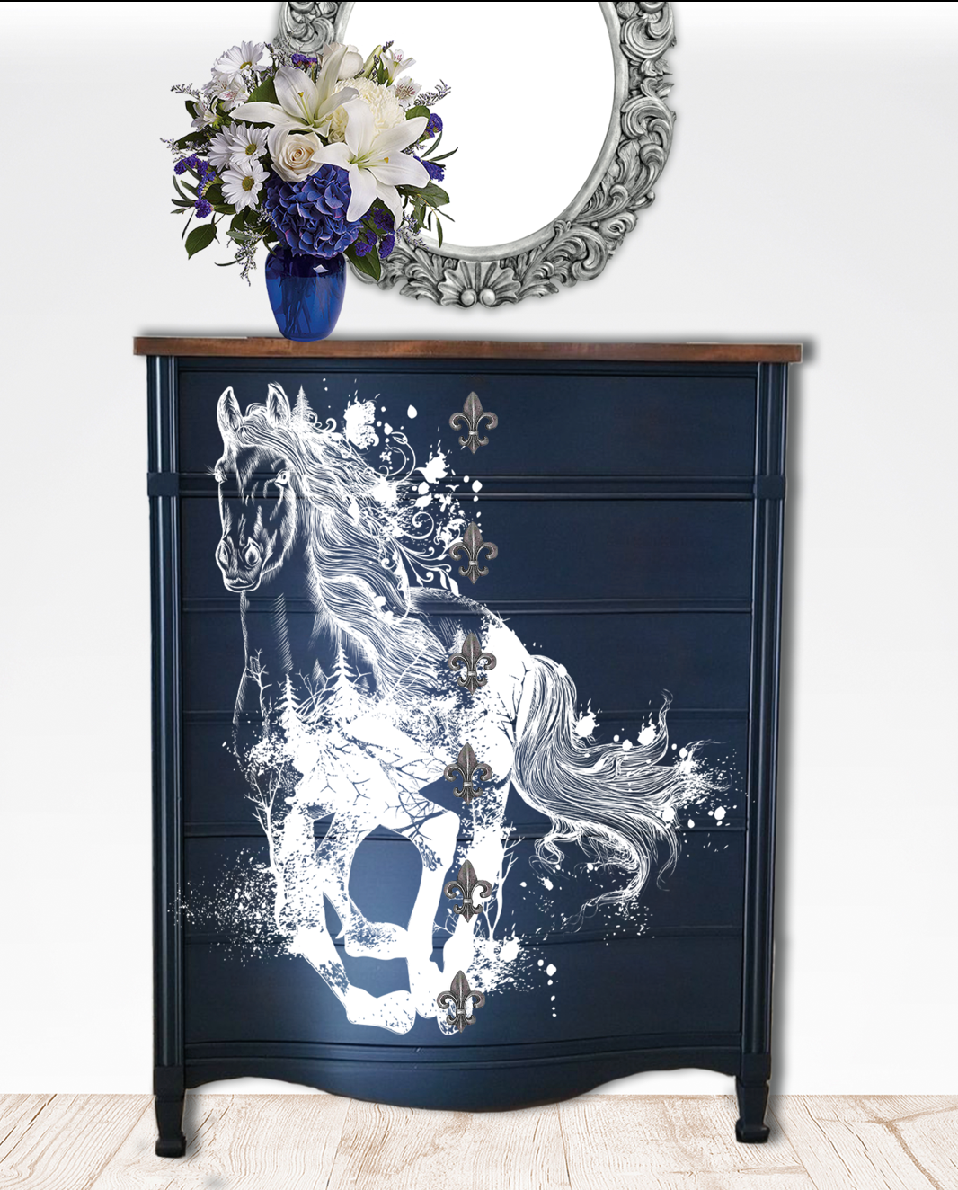 Hokus Pokus Image Transfer | Majestic Horse White