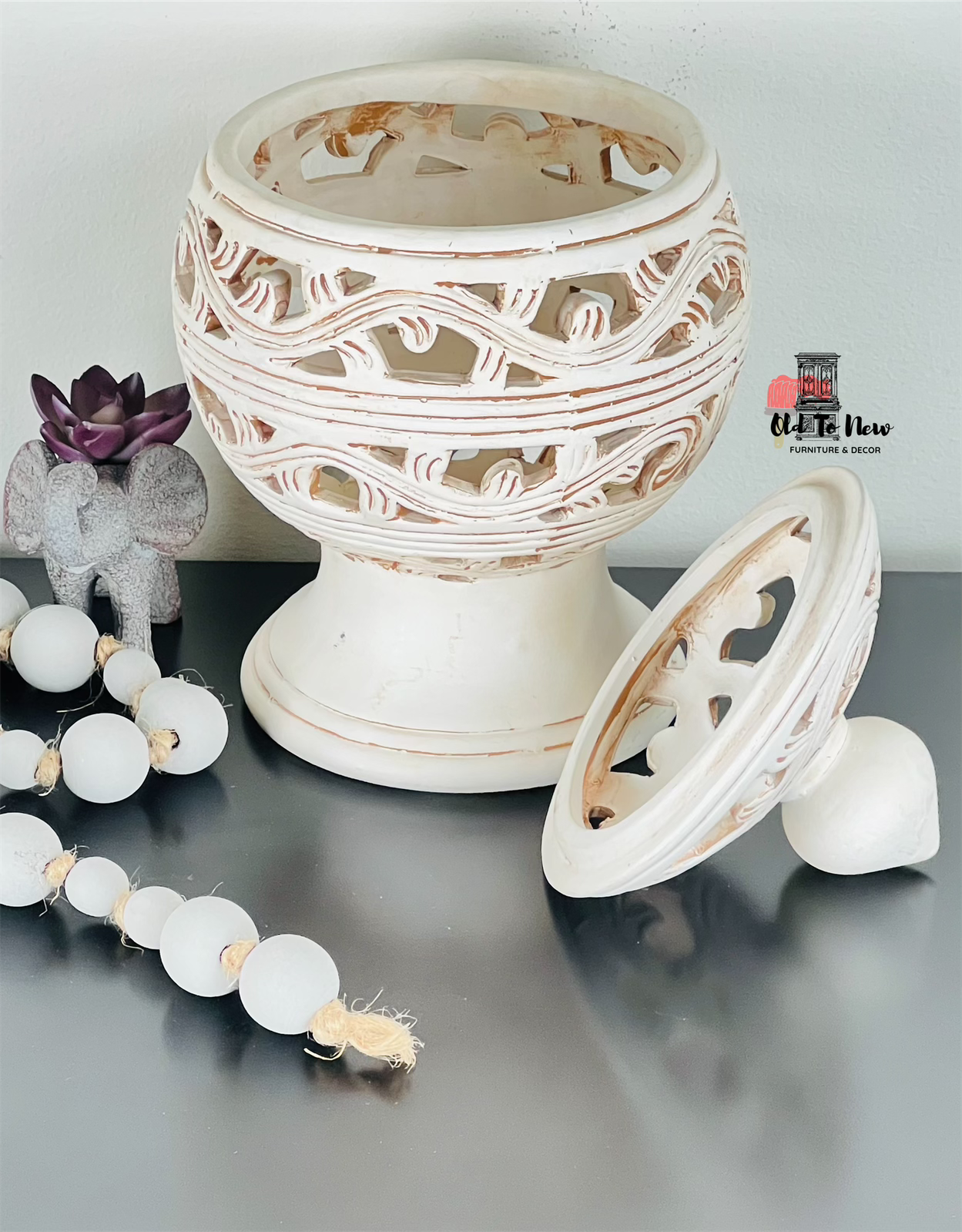 Carved Home Decor Accent, Old to New Furniture & Decor