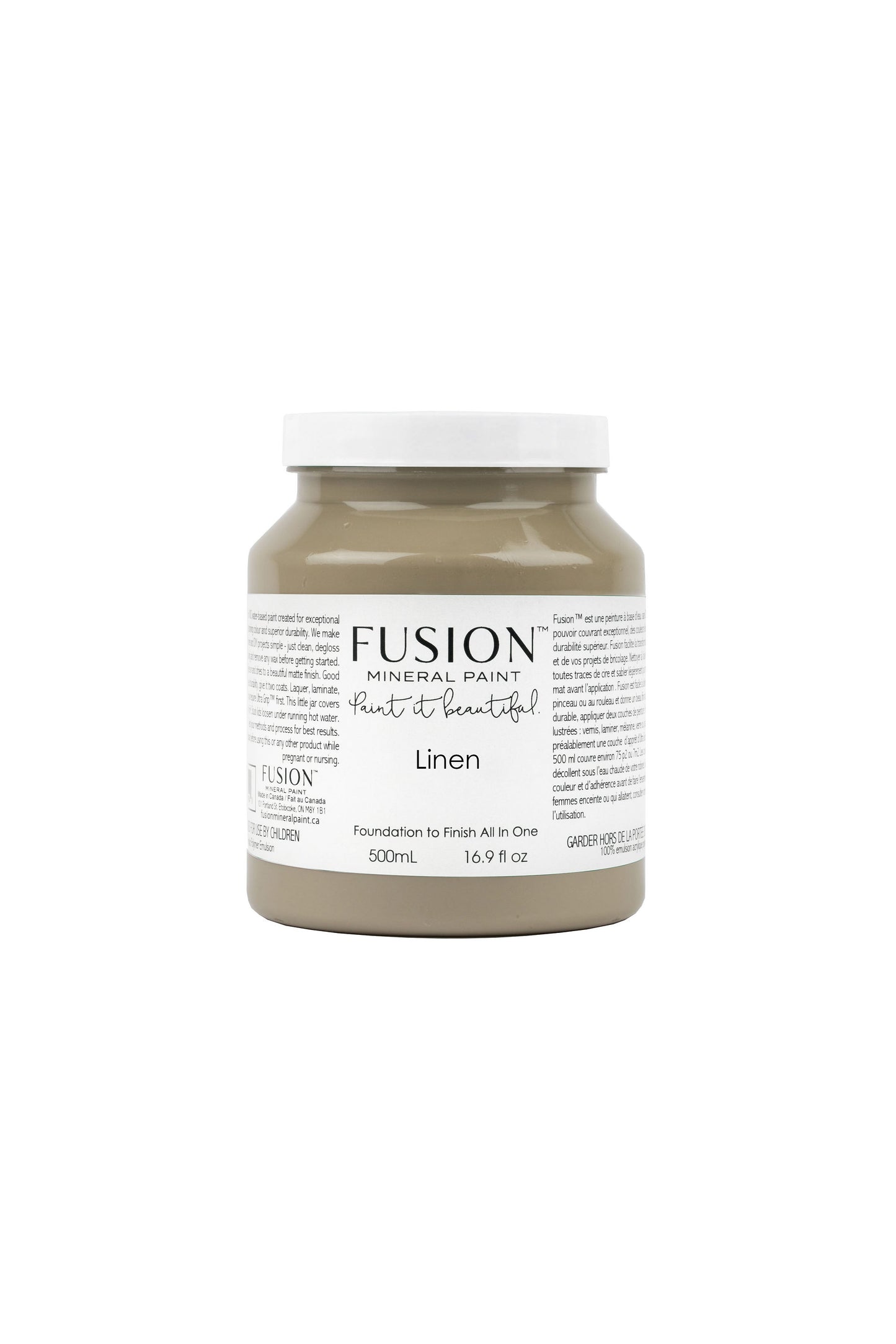 Linen Mineral Paint, Mid Tone Tan Paint Color| 500ml Pint Size