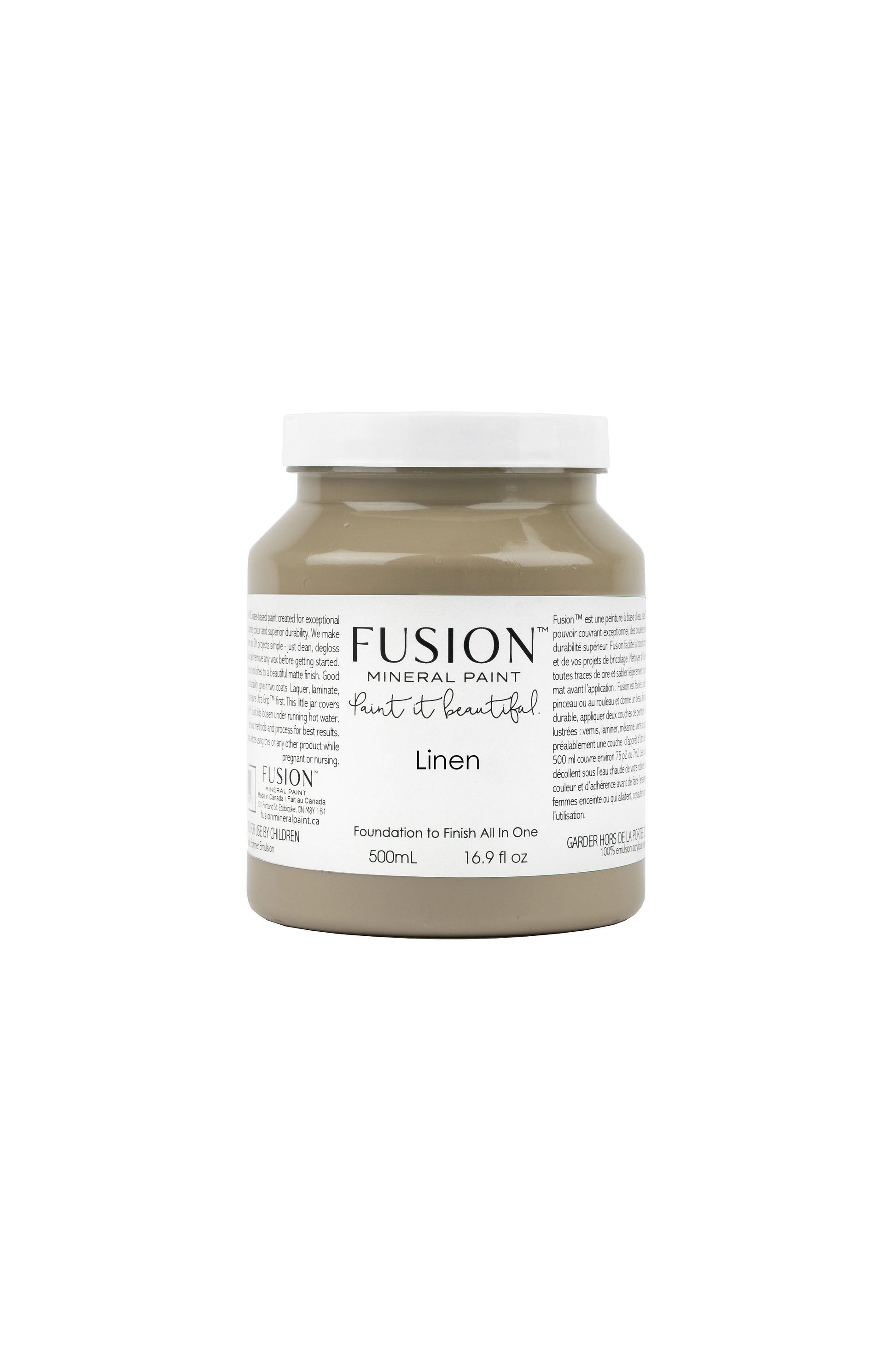 Linen Mineral Paint, Mid Tone Tan Paint Color| 500ml Pint Size