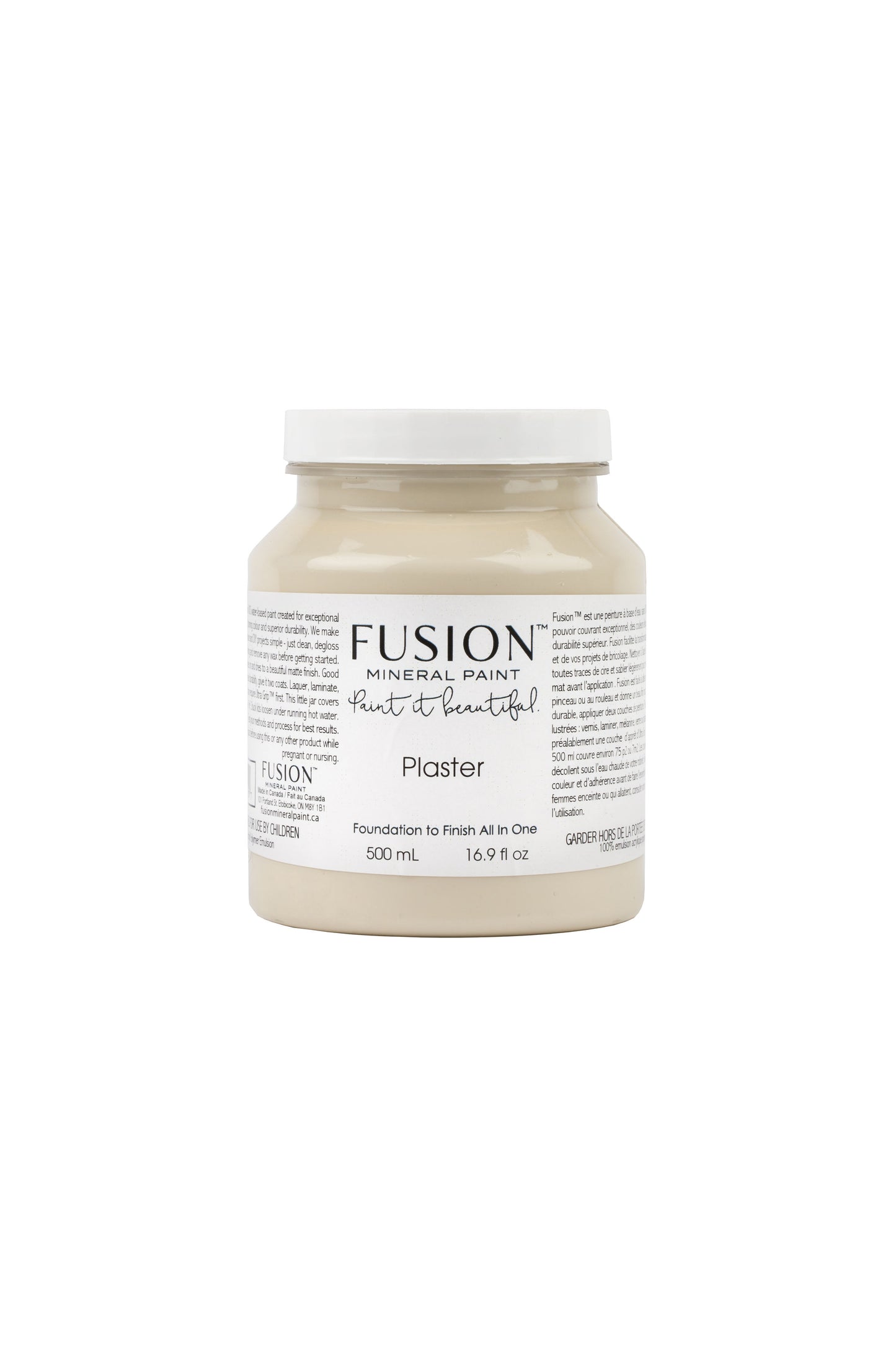 Plaster Fusion Mineral Paint, Beige Paint Color| 500ml Pint Size