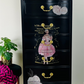 Solid Wood 7 Drawer Designer Black Lingerie Dresser Painted with Coal Black from Fusion Mineral Paint
