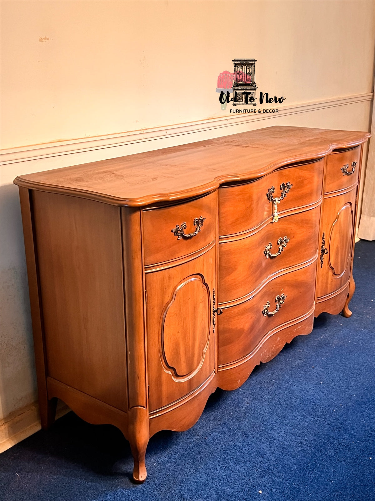 Large French Provincial Sideboard; Old to New Furniture & Decor