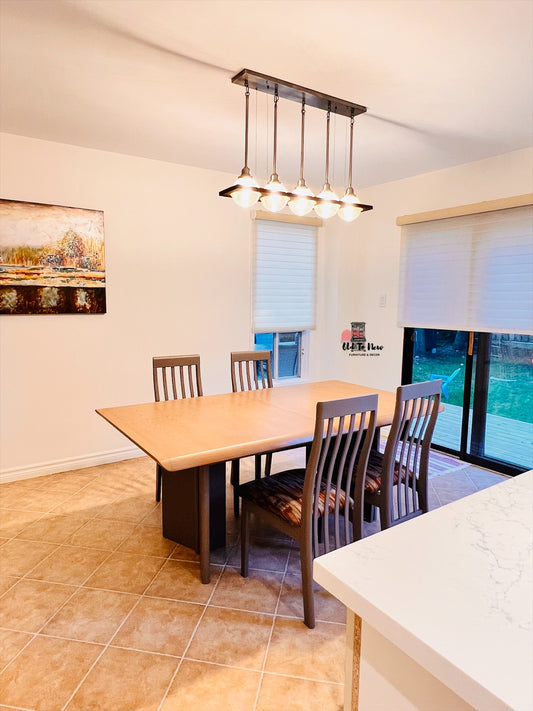 Refinished Extendable Dining Table and Chairs