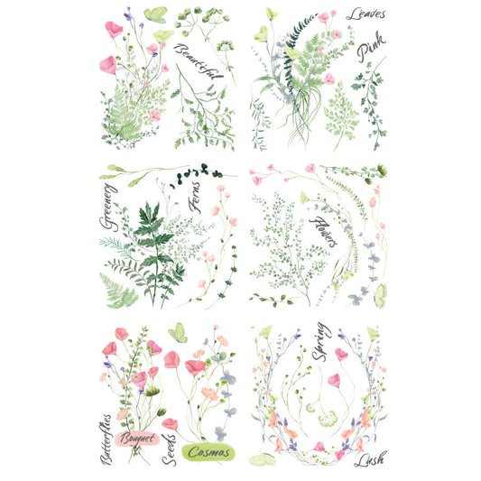 Hokus Pokus; Spring Time – Large Transfer – 6 Sheets