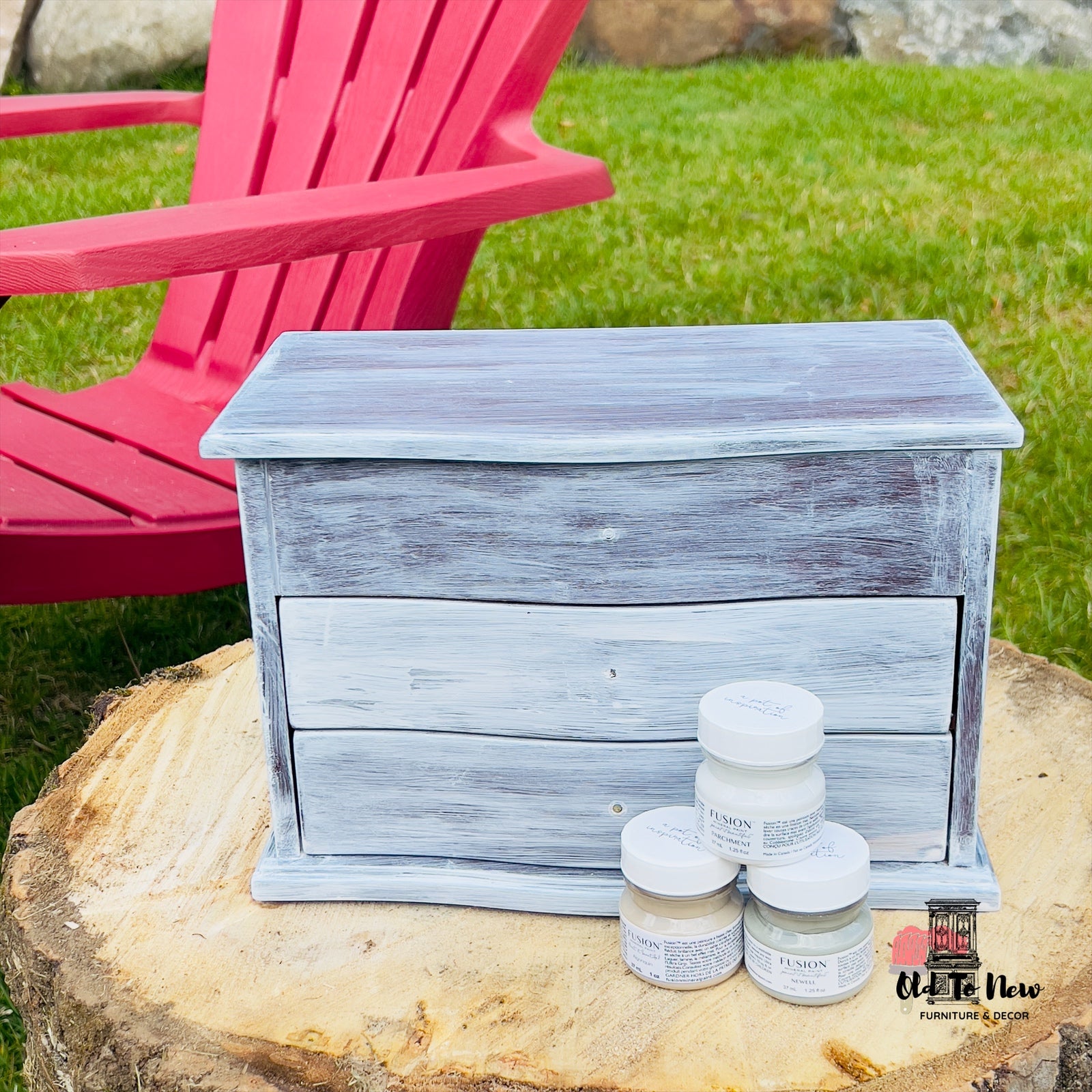 Primed Jewellery Chest, Old to New Furniture & Decor